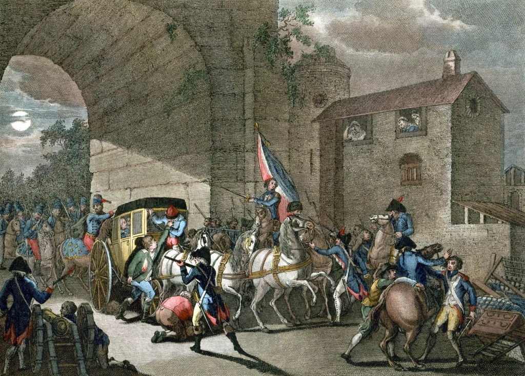 La fuite à Varennes, 1791.